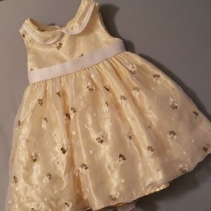 Princess Faith Yellow Flower Toddler Dress